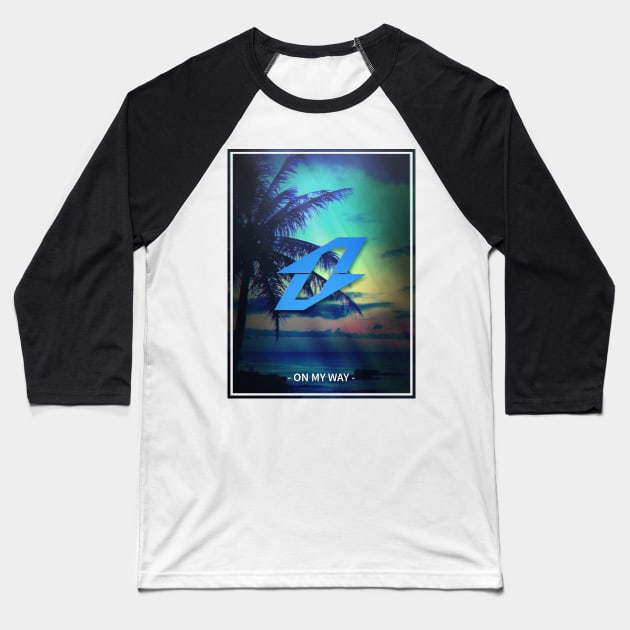 OnMyWay at the Beach ! Baseball T-Shirt by OMW